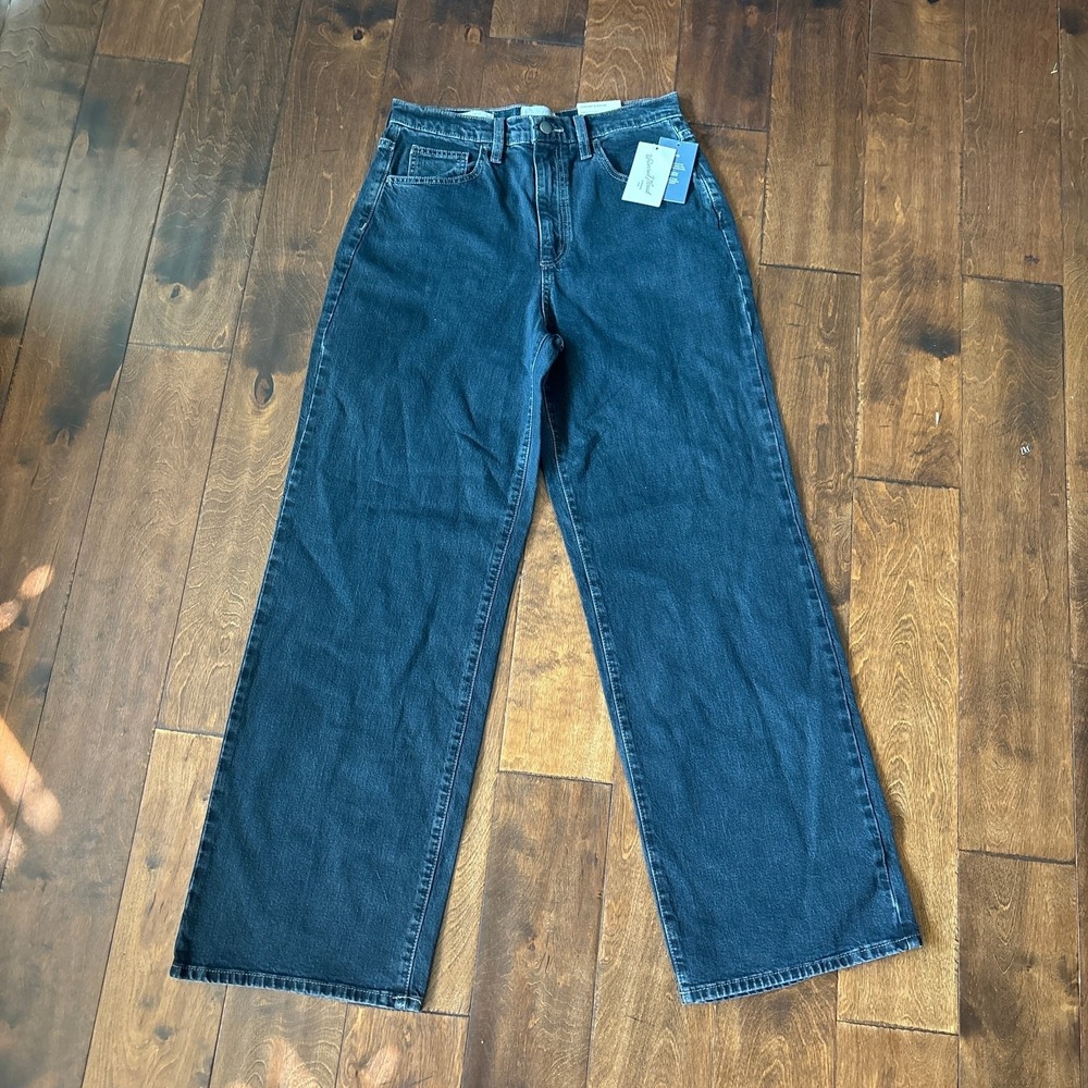 Universal Thread High Rise Wide Leg Jeans NEW 2 Dark Wash Blue